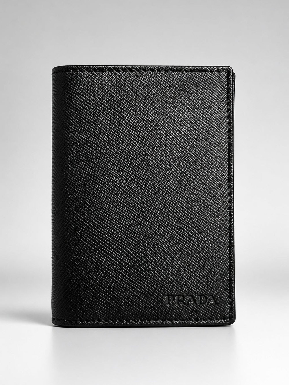 Authentic Prada Saffiano Leather Card Holder / Bi-Fold Wallet Chic & Sleek!